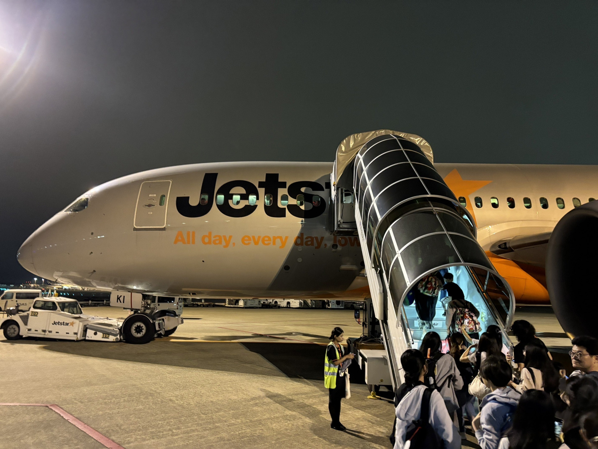 飛行機搭乗